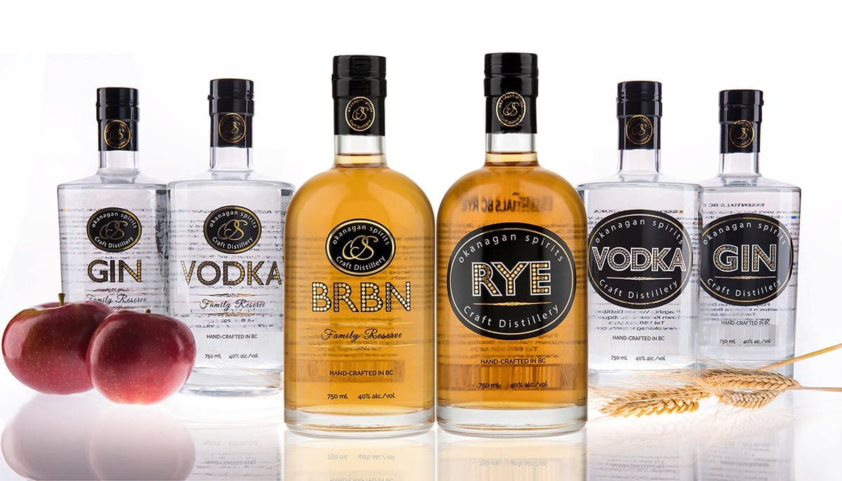 Okanagan Spirits’ Ultimate Gift Pack, which includes its sold-out Coldstream Rye along with the Essential and Family Reserve Gin and Vodka and BRBN Bourbon-style Whisky, comes in at $295.
