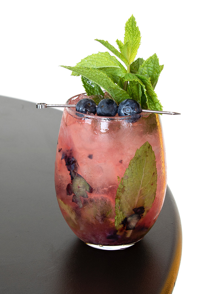 Blueberry Gin Smash