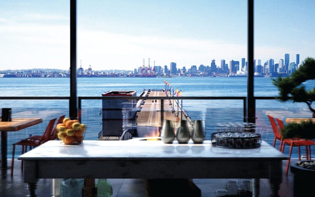 Cocktails with a view in North Van’s Shipyards District